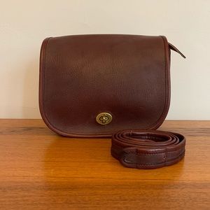 ⭐️ SOLD Vintage COACH (NYC / GLUE- IN) Oxblood / Burgundy